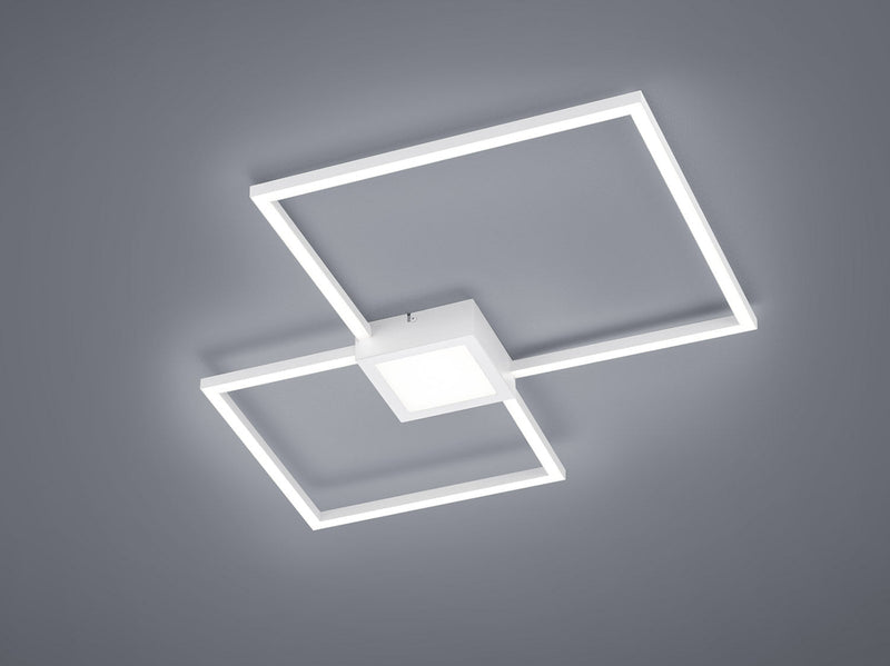 Plafoniera da Interno a LED SMD in Metallo Bianco Opaco