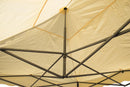 Gazebo da Giardino Pieghevole 4,5x3m in Acciaio e Tessuto Oxford Beige