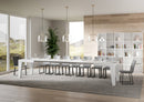 Tavolo Allungabile 160-420x90x77 cm Naxy Bianco Frassino