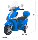 Scooter Elettrico per Bambini 12V con Licenza Piaggio Liberty ABS Blu