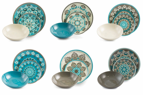 sconto Tafelservice 18 Teile aus Porzellan und Steingut Villa d'Este Home Tivoli Cala Jondal