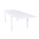 Tavolo Allungabile Hawaii 135/270x90x75 h cm in Alluminio Bianco