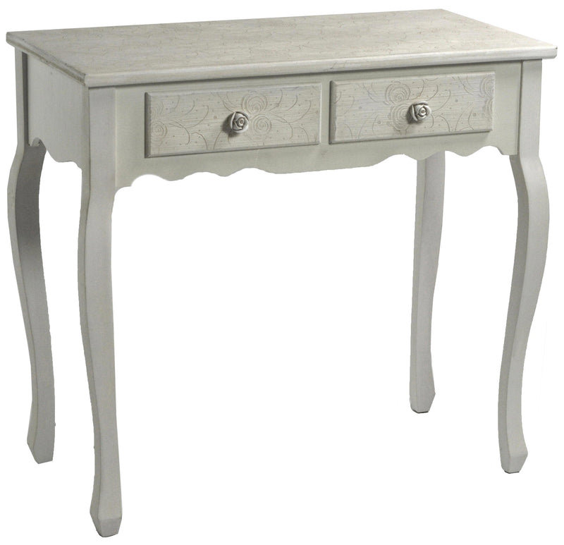 Consolle 2 Cassetti in Legno Lipsia