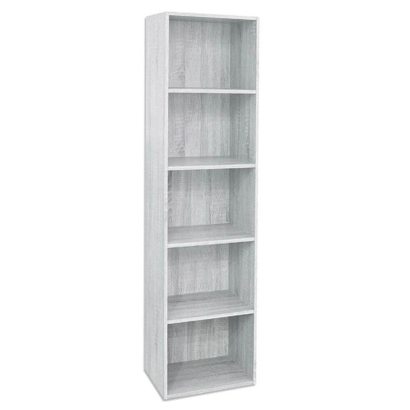 Libreria 5 ripiani 40x29x172 cm in Legno Bianco