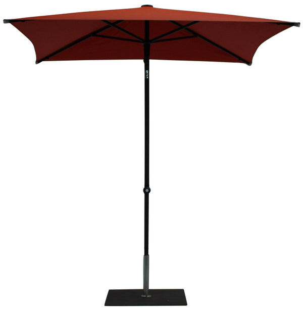 acquista Ombrellone da Giardino 2x2 m Palo Ø38 mm in Alluminio Tessuto Olefin Trend Terracotta