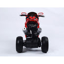 Moto Elettrica per Bambini 6V Kidfun Rossa con Effetto Fumo