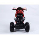 Moto Elettrica per Bambini 6V Kidfun Rossa con Effetto Fumo