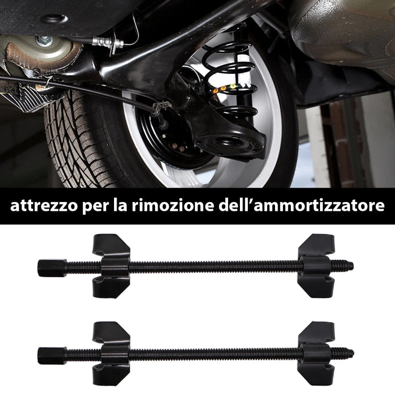 Attrezzi per Montaggio e Smontaggio Ammortizzatori per Auto Moto 38 cm in Acciaio Nero