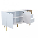 Mobile Bradley 147x39x82 h cm in Legno Bianco