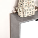 Mobile Scarpiera 2 Ante 62,5x24x81 cm per 8 Paia di Scarpe Grigio e Bianco