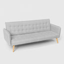 Divano Letto Clic Clac 172x86x80 cm in Tessuto Grigio
