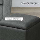 Pouf Contenitore 39x39x39 cm in Tessuto Teddy Grigio  