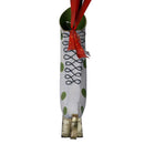 Pattini metallo verde e bianco cm 30x11,5xh38,1