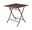 Tavolo Pieghevole da Giardino 60x60x72 cm Lucca in Alluminio Chocolate