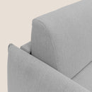 Divano Letto 3 Posti 215x95x96 cm in Tessuto Grigio