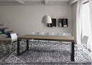 Tavolo Allungabile 120-224x90x77 cm Tecno Tortora Telaio Antracite 