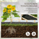 Fioriera da Esterno con Grigliato 95x95x110 cm in Legno di Abete Naturale