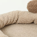 Albero Tiragraffi per Gatti 4 Livelli 48x40x133 cm con Casetta Ripiani e Cuccia Marrone 