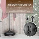 Base per Ombrellone Rotonda Ø38 cm per Pali da Ø3,8 cm Riempibile con Acqua e Sabbia Nero  