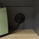 Mobile Dispensa Alto 60x42x180 cm Ripiani Regolabili Aperti in Truciolato e MDF Grigio