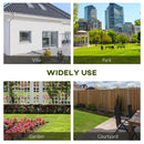 Panchina da Giardino  2 Posti a Doghe con Schienale Alto 116x56x80 cm in Legno Naturale