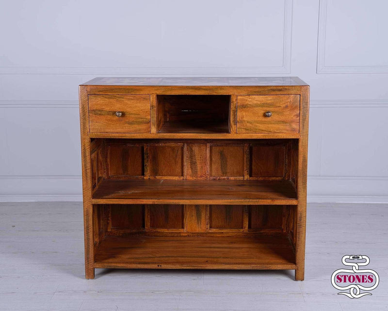 Madia 50x120xH75 cm in Legno Collezione Hollywood Multicolor e Marrone