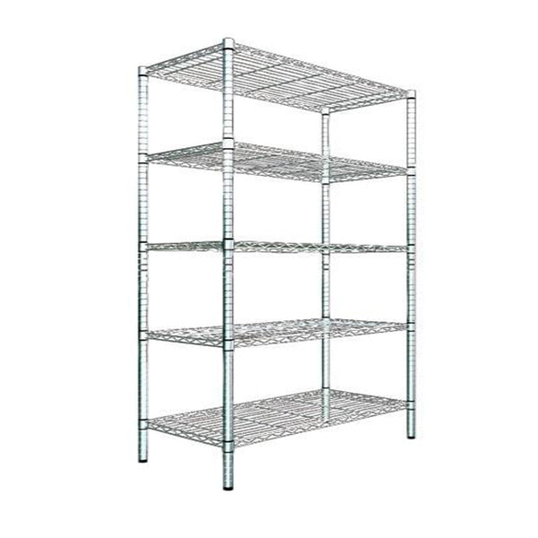 Fadi 5 Regal Regal aus verchromtem Stahl 90x35x180 cm acquista