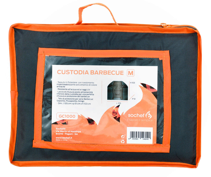 Telo Copri Barbecue Taglia M in Poliestere Impermeabile Sochef