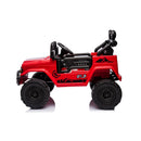 Macchina Elettrica per Bambini Fuoristrada Toyota Fj Cruiser 12V Telecomando Ruote in Gomma e Sedile in Pelle Rosso