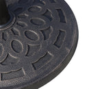 Base per Ombrellone da Giardino Ø48,5 cm 12 Kg in Resina con Finiture in Bronzo