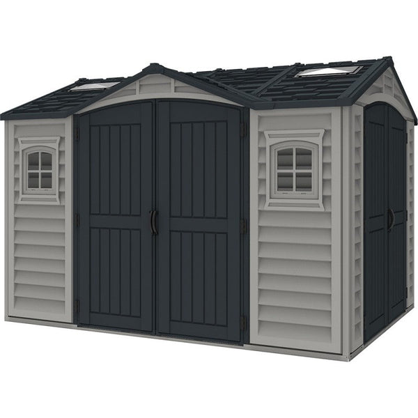 sconto Gartenspielhaus 326 x 240 x 235 cm in Grau/Dunkelgrauem PVC