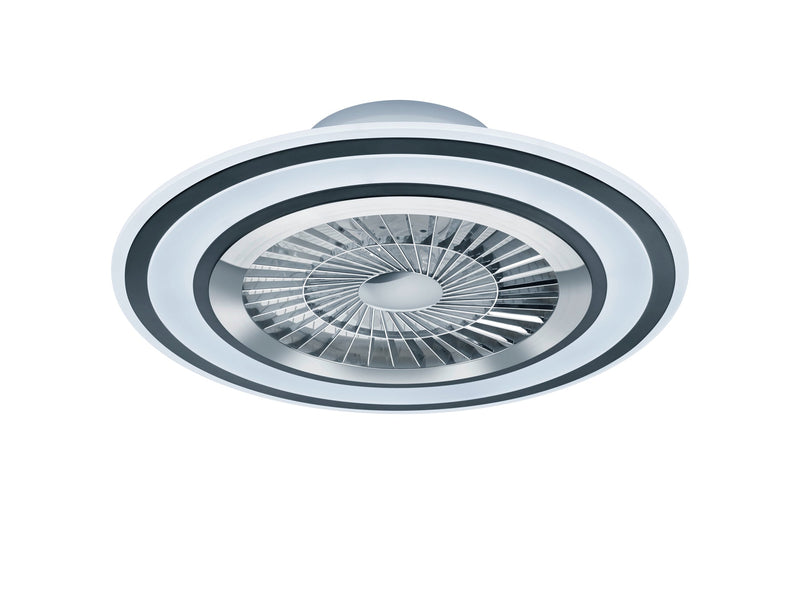 Plafoniera Ventilatore da Interno a led in PLASTICA Nero Opaco