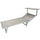 Soriani Riccione Garten-Sonnenliege aus ecrufarbenem Aluminium