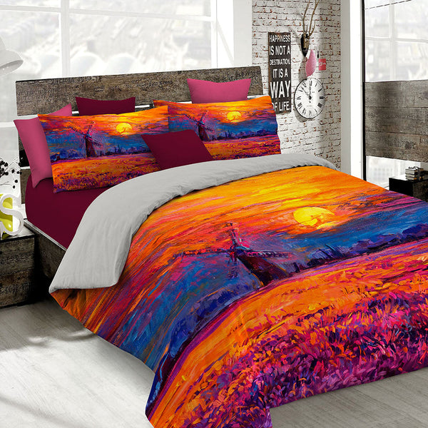 acquista Bettbezug mit Aufdruck auf der Doppeltasche und den Kissenbezügen