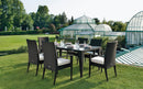 Set da Giardino Tavolo e 6 Sedie in Wicker Ranieri Twist