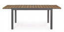 Tavolo Allungabile Elias 140-200x90 cm Antracite in Alluminio