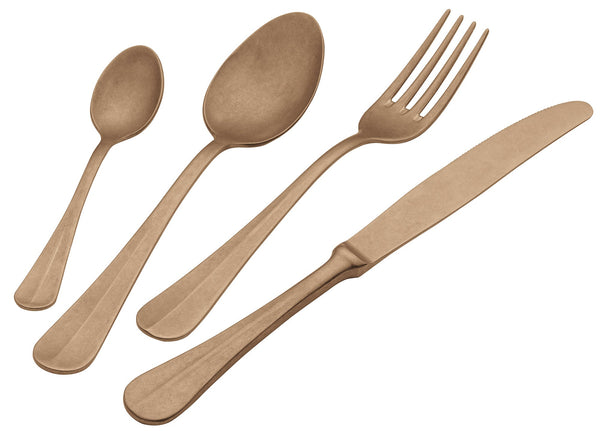 Besteckservice 24-teilig aus Stahl 18/10 PVD Eme Royal Retro Gold acquista