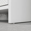 Mobile Sottolavello da Bagno 60x30x60cm 2 Ante Decorate Bianco  