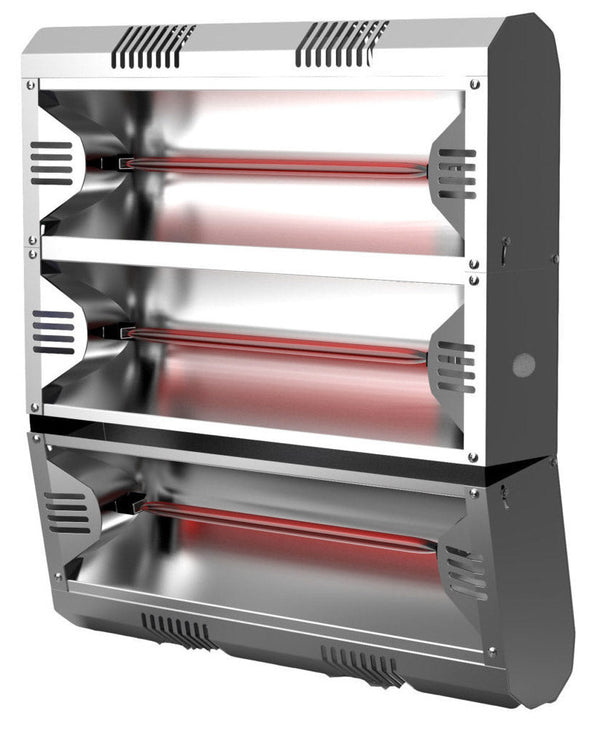 acquista Elektrischer Infrarotstrahler für Wand oder Decke 51,5 x 49,6 x 31,3 cm 6000 W Moel Hathor 79304