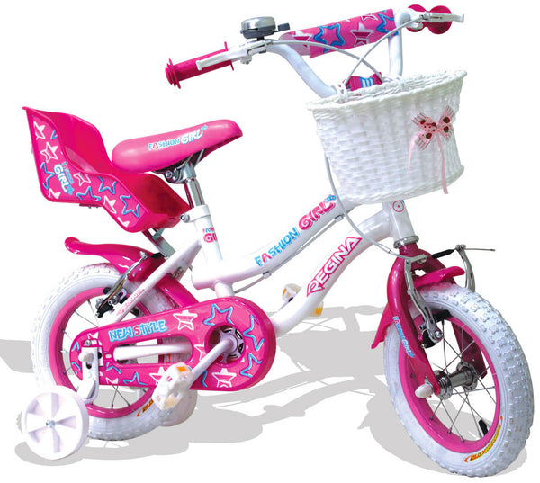 Kidfun Regina Fashion Girl Weiß Fahrrad für Mädchen 14" 2 Bremsen prezzo