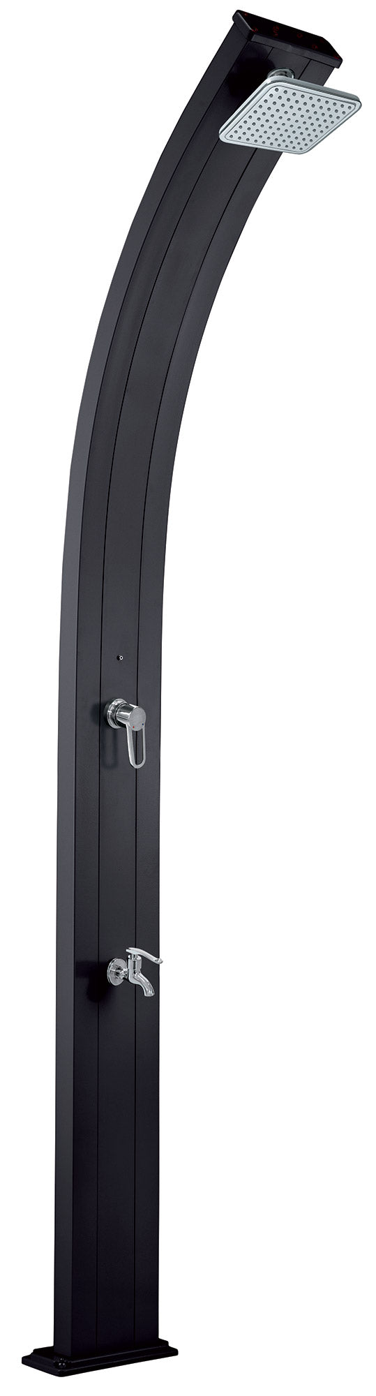 Garten Solardusche 30L Anthrazit Mischer und Fußwascher acquista