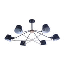 Lampadario Modern in Metallo Abigail Nero