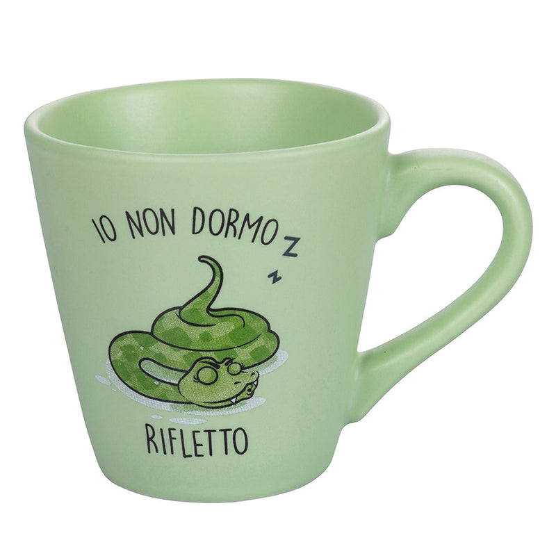 Set 6 Tazzine da Caffè Ø6,3x6,4 cm in New Bone China VdE Tivoli 1996 Lazy world