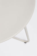 Tavolino da Esterno Ø45x45h cm in Acciaio Verniciato Austin Gypsum  