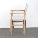 Set 2 Sedie Regista Pieghevoli 57x53xH87 cm in legno di acacia Brindisi Ecrù