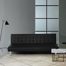 Divano Letto Clic Clac 180x64x70 cm in Similpelle Nero