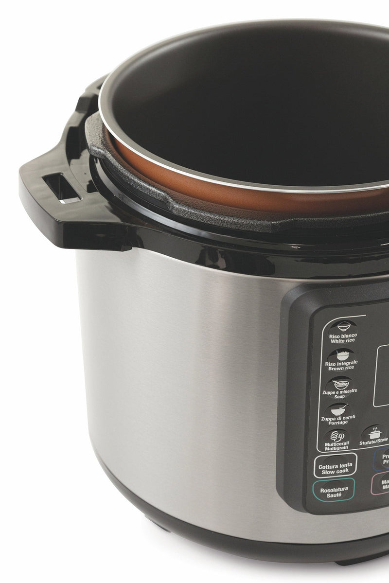 Pentola a Pressione Elettrica 6 Litri 1000W 14 Programmi Kooper Tina