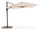 Dezentraler Gartenschirm 3x4m in Aluminium und Polyester in Richtung Ecru
