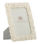 Cornice Floty Glam 21,5x2x26,5 cm in Poliresina e Vetro Oro e Bianco