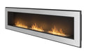 Camino a Bioetanolo da Parete/Incasso 180x49 cm Frame 1800 Bianco